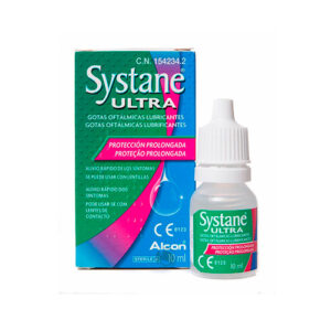 La fórmula de doble acción de SYSTANE® ULTRA Gotas oftálmicas lubricantes te proporcionará protección e hidratación para aliviar los síntomas del ojo seco.